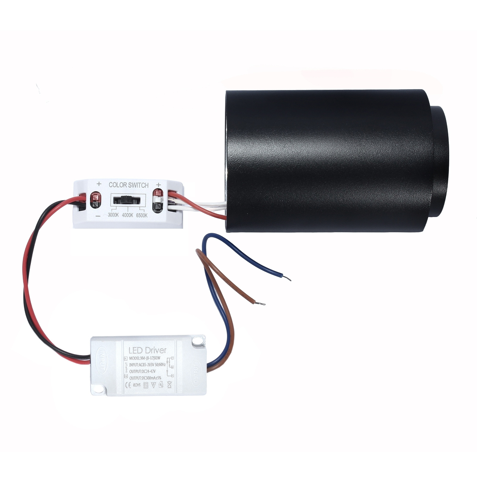 Oprawa natynkowa LED DABI PZE-930 CCT 3000-6000K 8W czarna - obrazek 4
