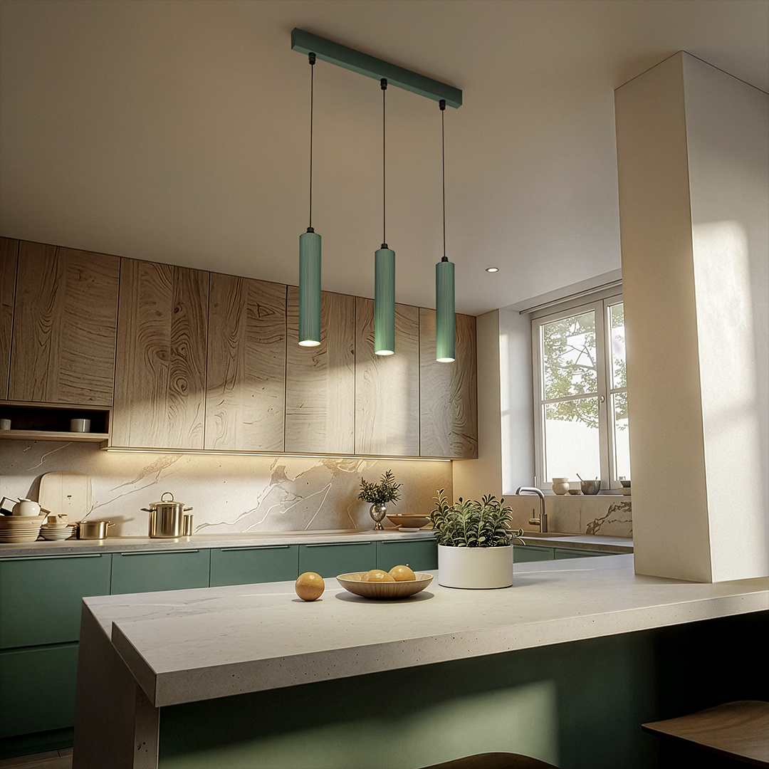 Lampa wisząca 3 x GU10 ESLA KJ217 biały - obrazek 5