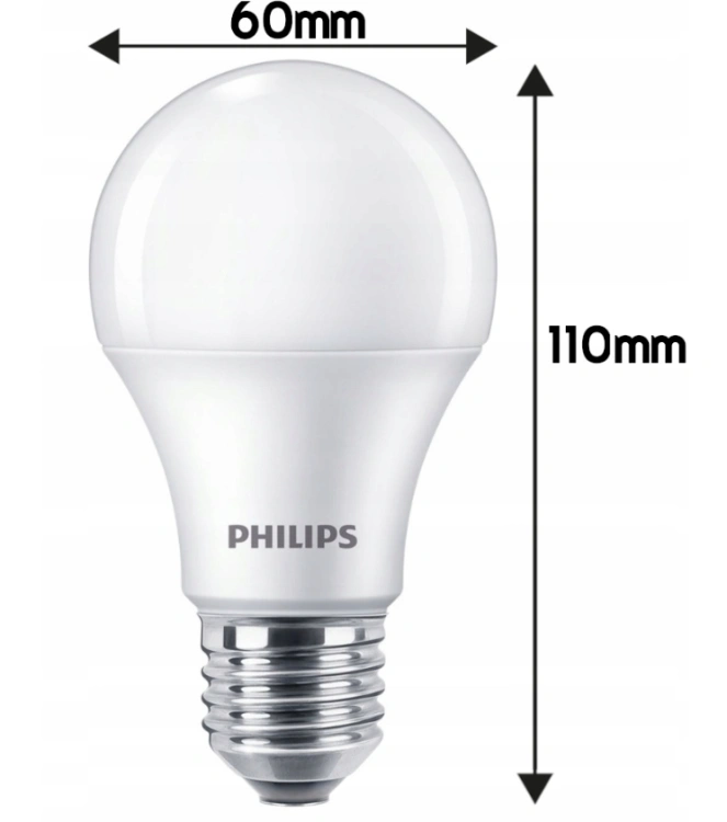 Żarówka E27 A60 Philips 8W 2700K - obrazek 4