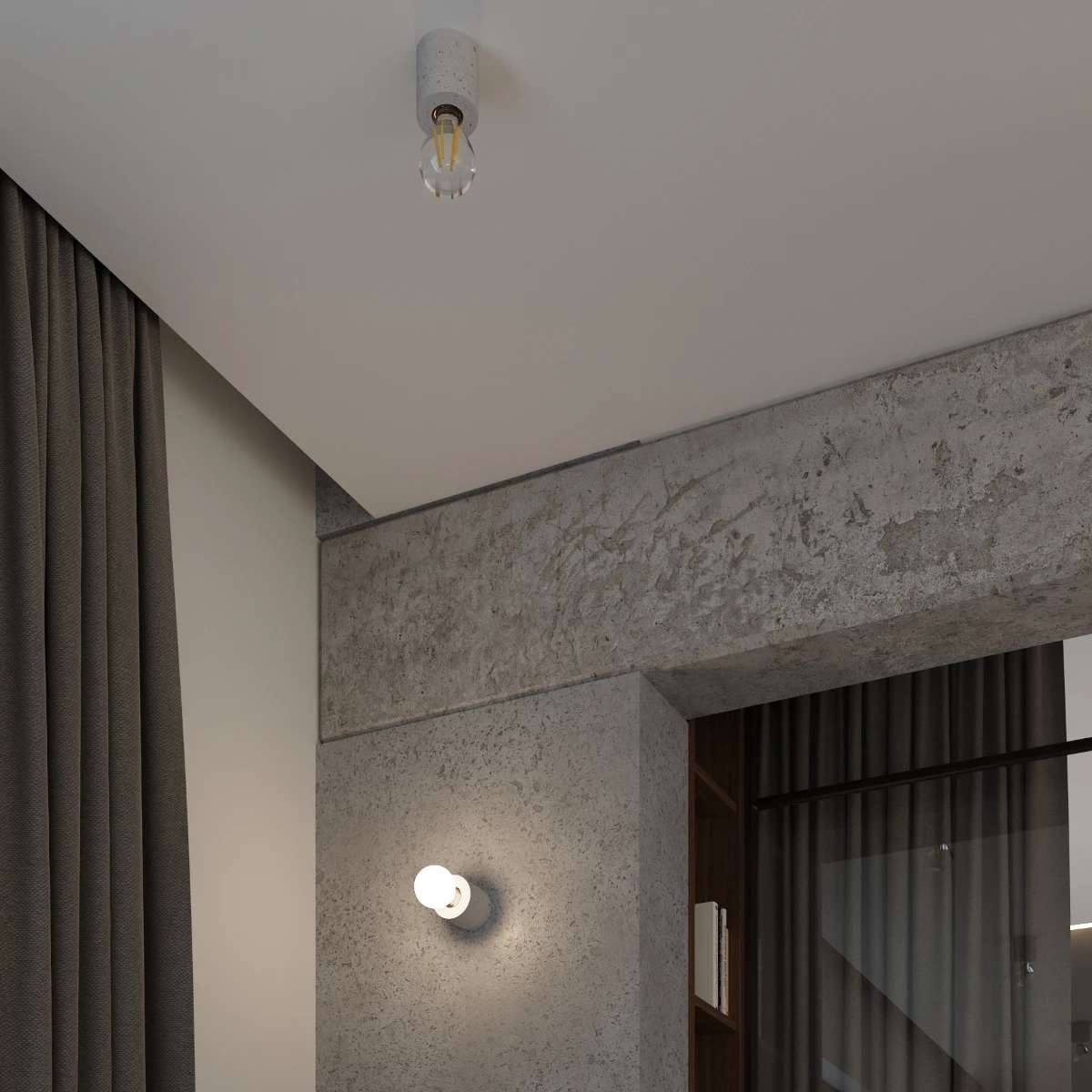 Lampa biurkowa SALGADO beton - obrazek 5