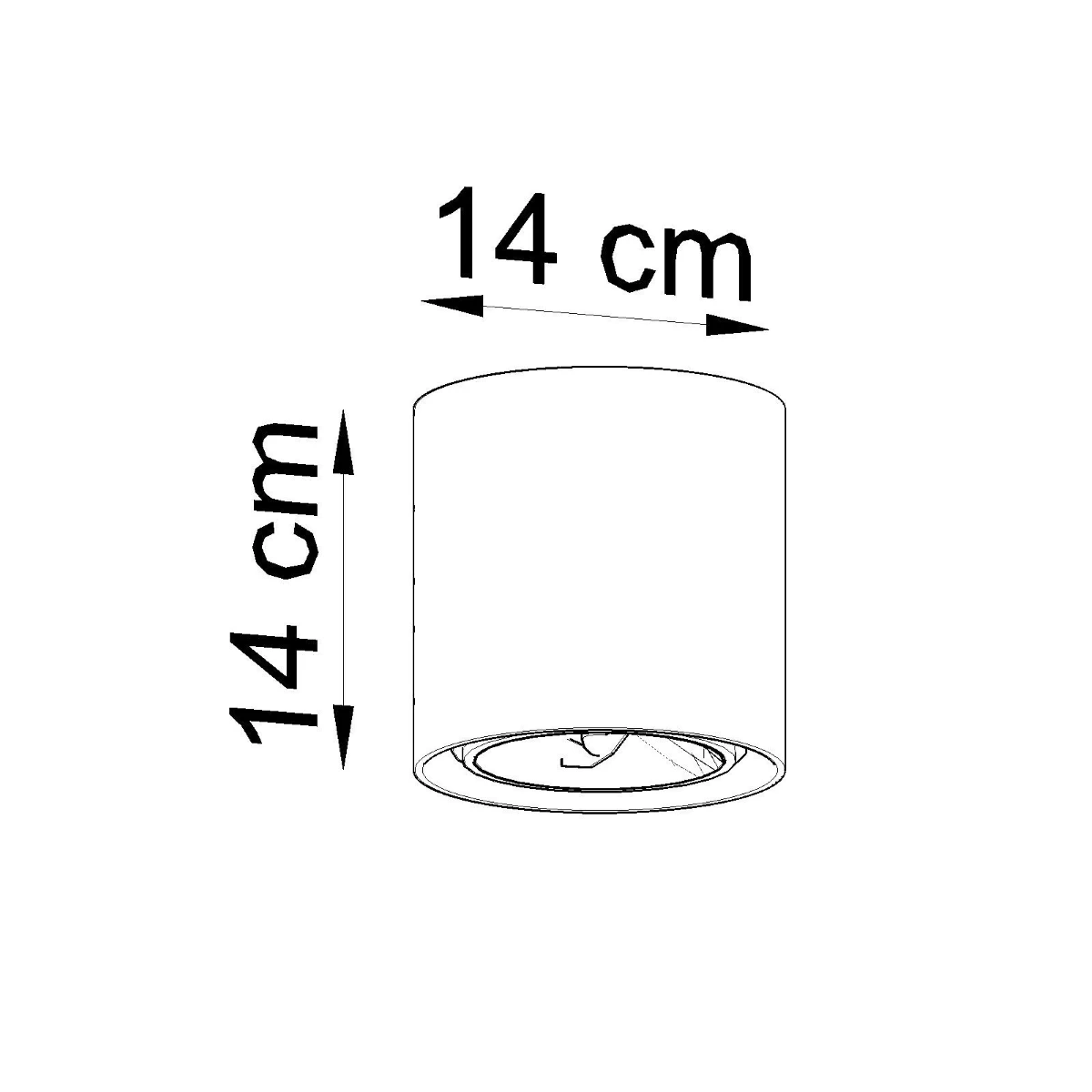 Plafon CULLO 140 beton - obrazek 8