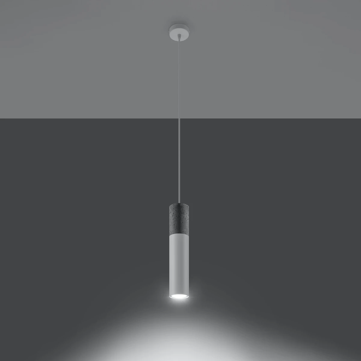 Lampa wisząca BORGIO 1 biały - obrazek 7