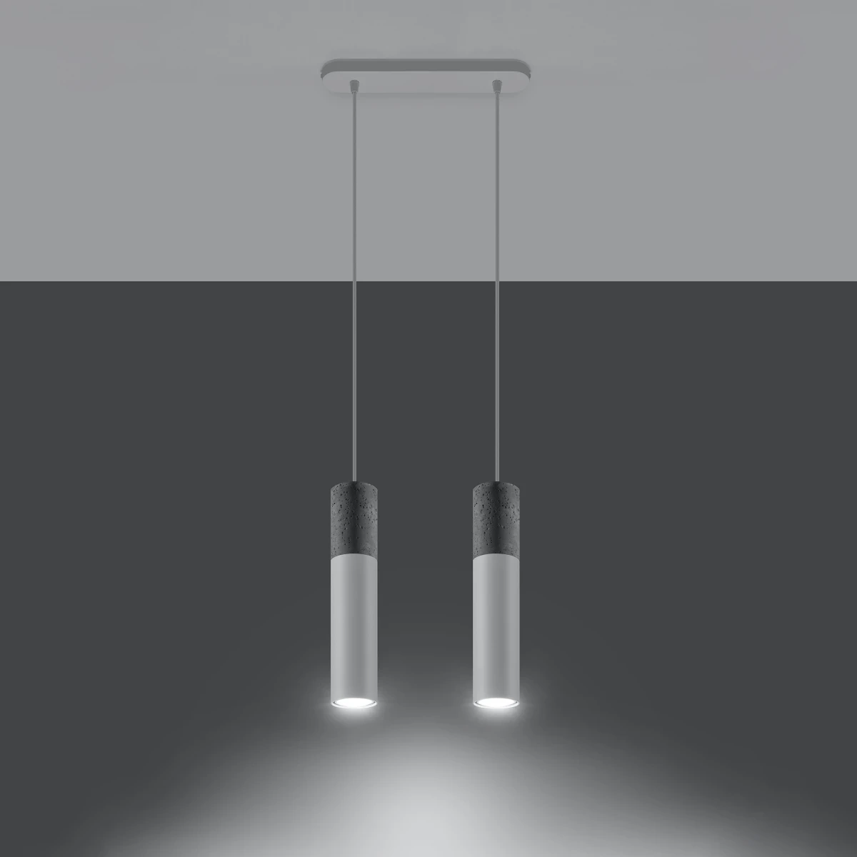 Lampa wisząca BORGIO 2 biały - obrazek 7
