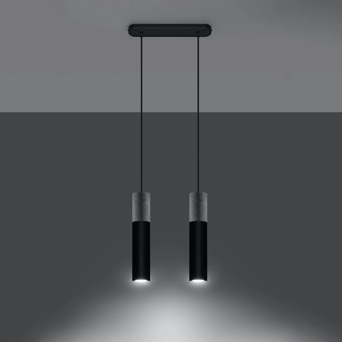 Lampa wisząca BORGIO 2 czarny - obrazek 7