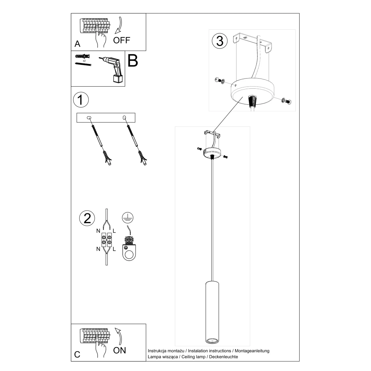 Lampa wisząca LUVO 1 - obrazek 9