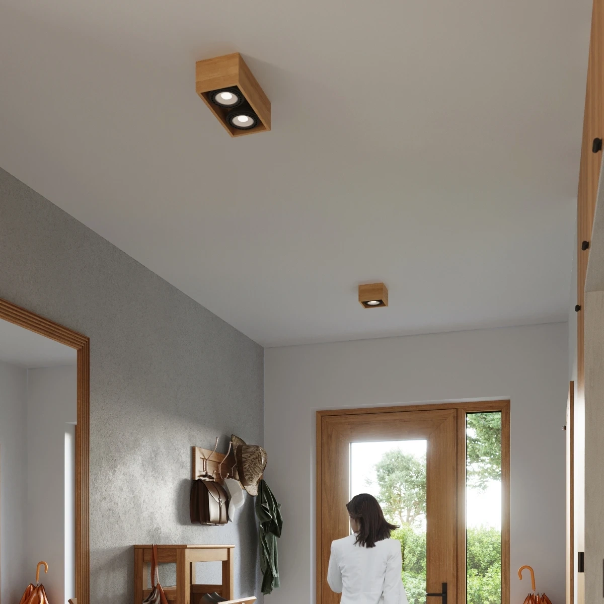 Plafon QUATRO 1 naturalne drewno - obrazek 4