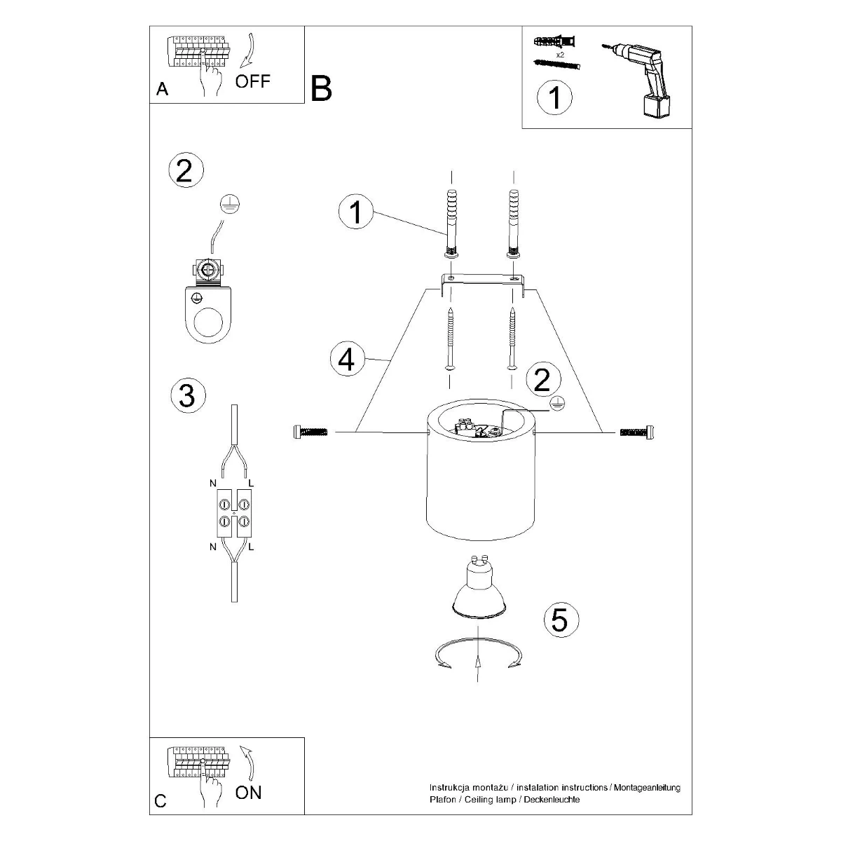 Plafon ORBIS naturalne drewno - obrazek 9
