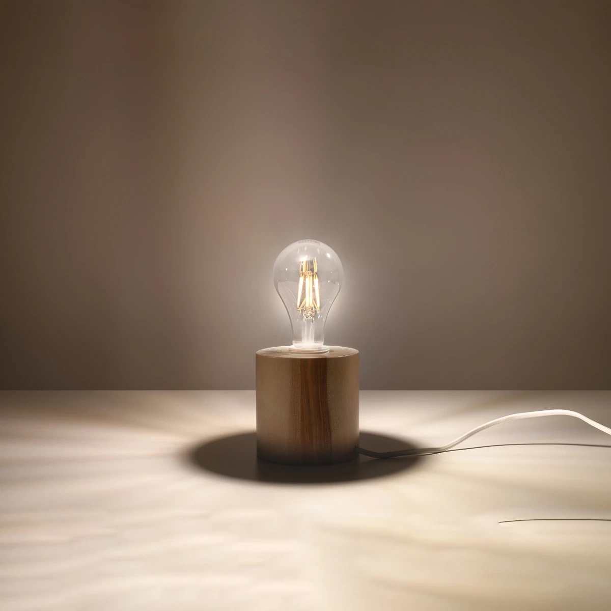 Lampa biurkowa SALGADO naturalne drewno - obrazek 7