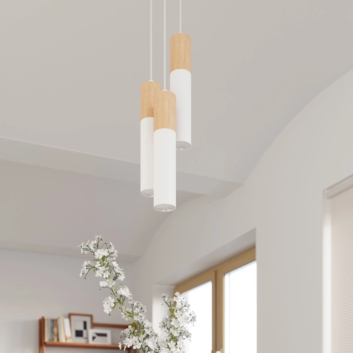 Lampa wisząca PABLO 3L biała - obrazek 5