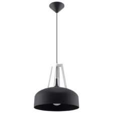 Lampa wisząca CASCO czarna/biała