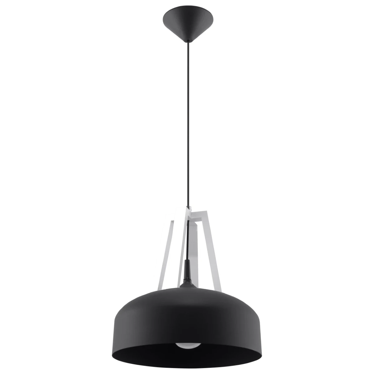 Lampa wisząca CASCO czarna/biała