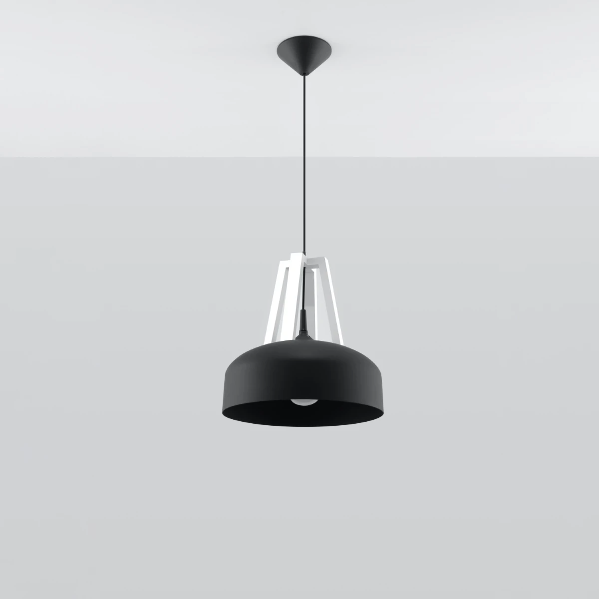 Lampa wisząca CASCO czarna/biała - obrazek 6