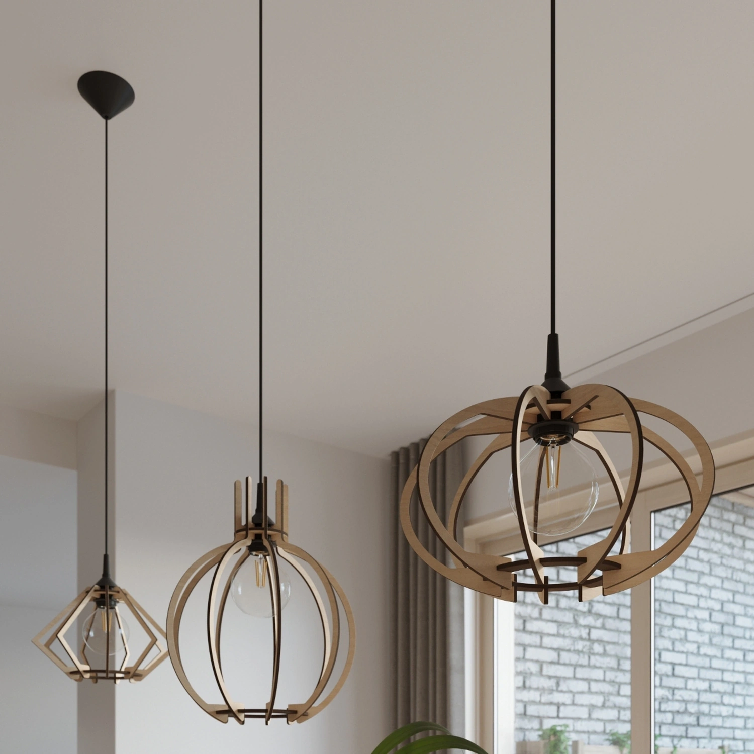 Lampa wisząca ARANCIA naturalne drewno - obrazek 5