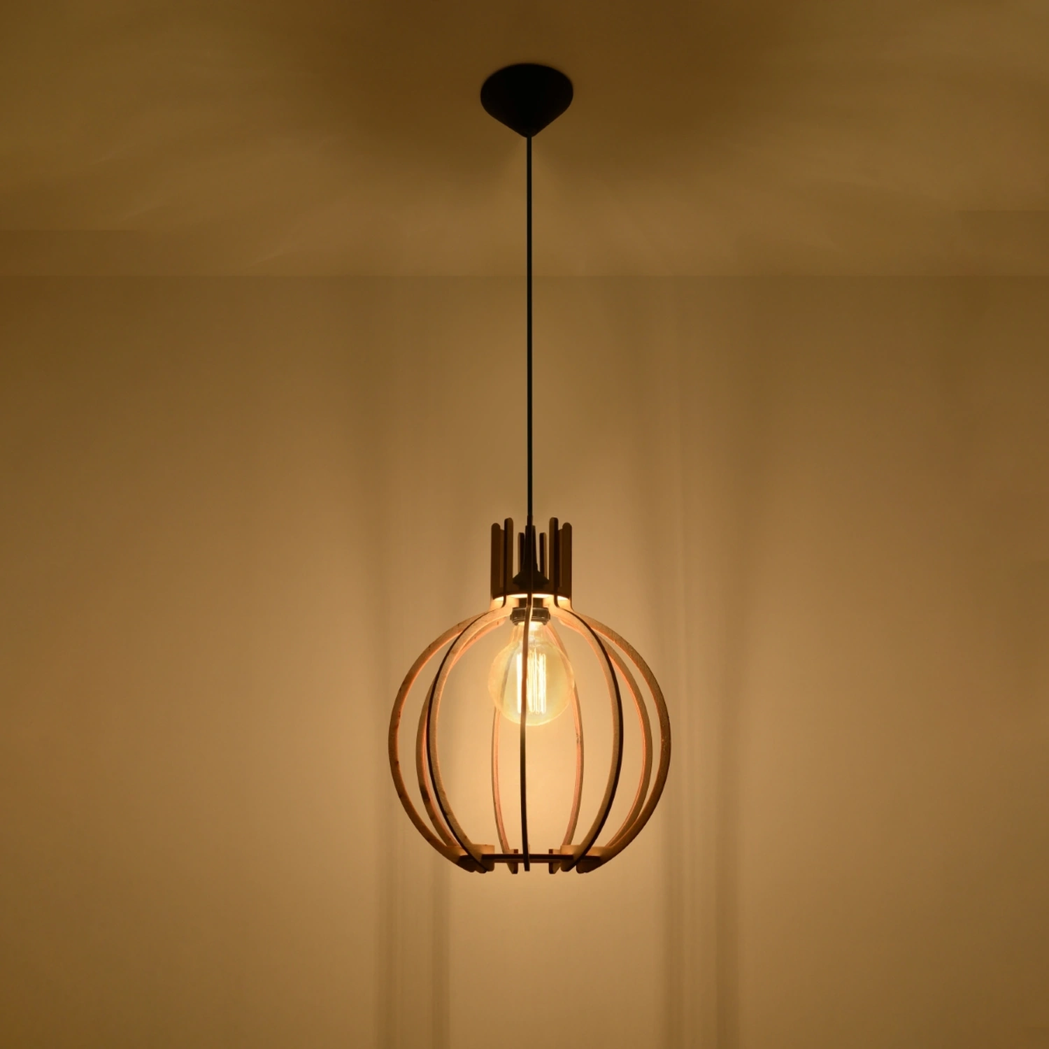 Lampa wisząca ARANCIA naturalne drewno - obrazek 7
