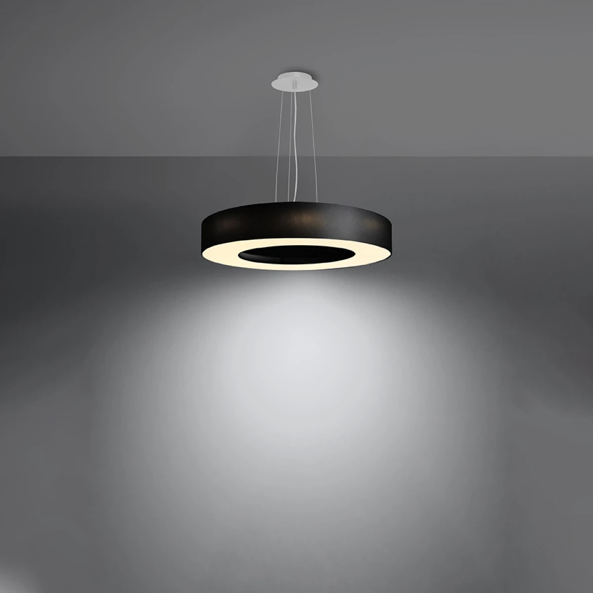 Żyrandol SATURNO SLIM 50 czarny - obrazek 7