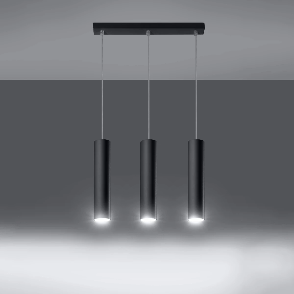 Lampa wisząca LAGOS 3L czarny - obrazek 7