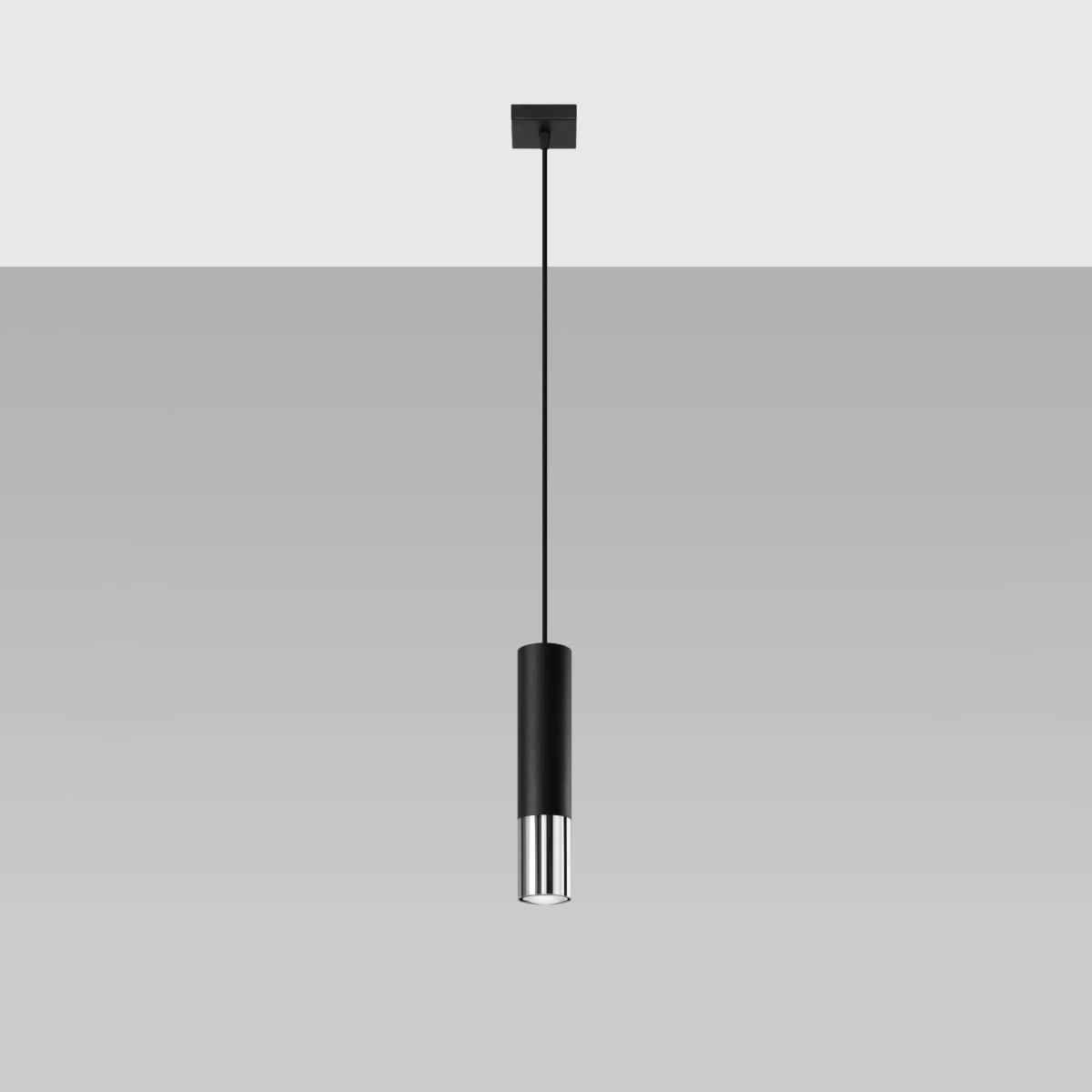 Lampa wisząca LOOPEZ 1 czarny/chrom - obrazek 6