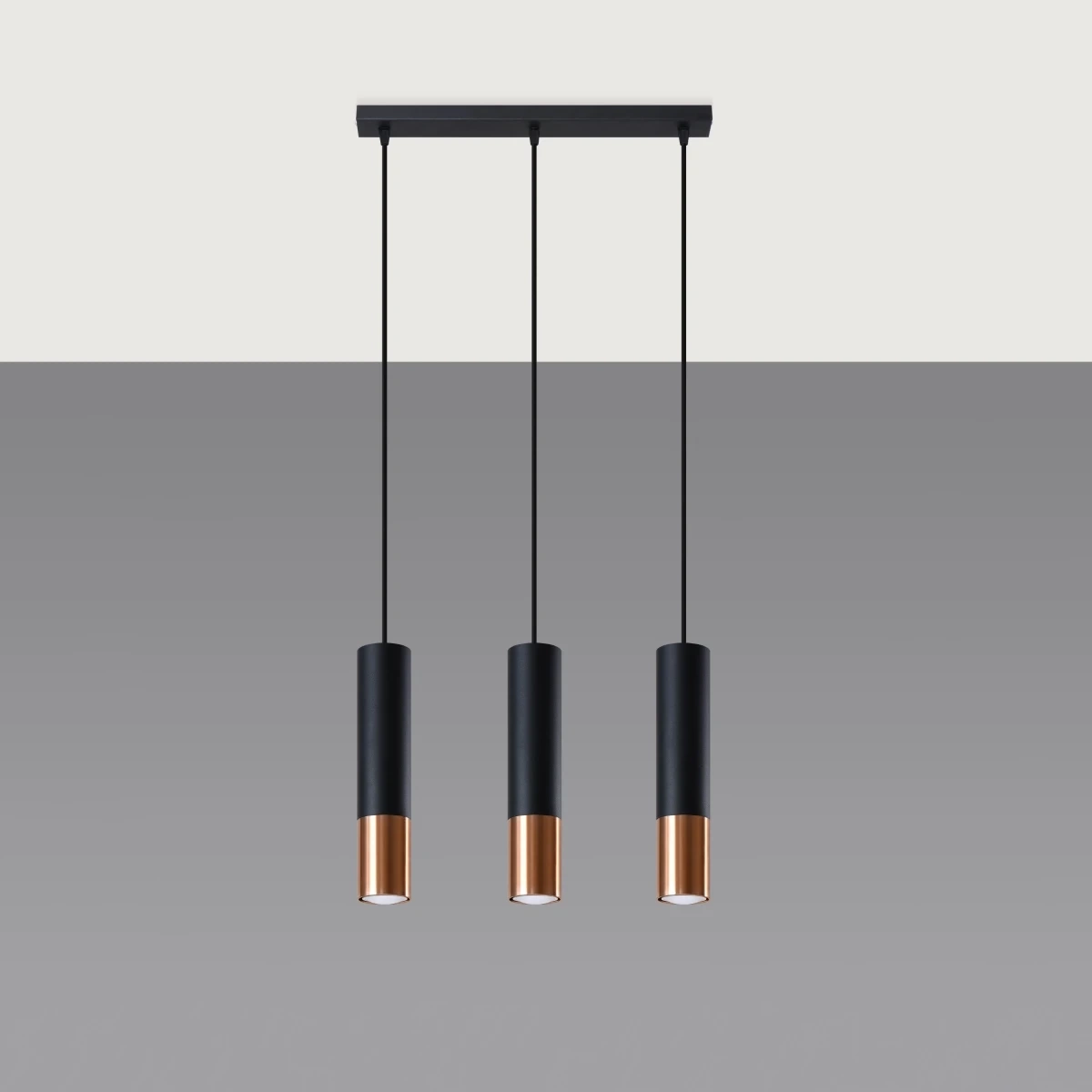 Lampa wisząca LOOPEZ 3L czarny/miedź - obrazek 6