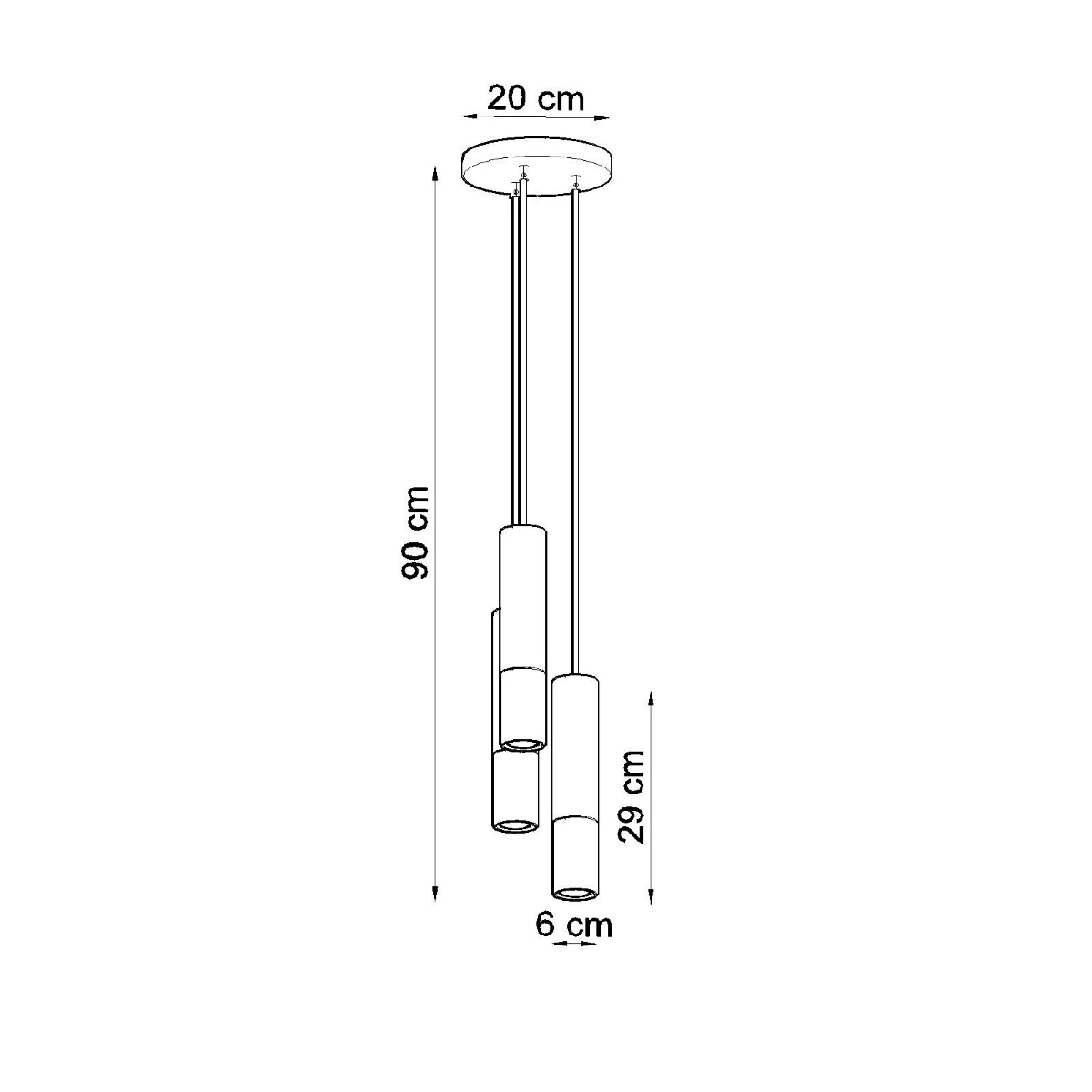 Lampa wisząca LOOPEZ 3P czarny/chrom - obrazek 8