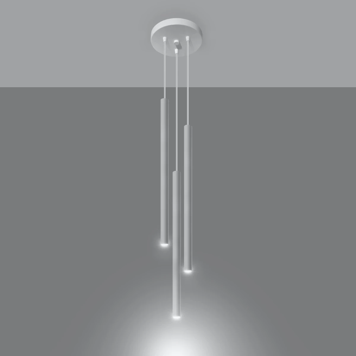 Lampa wisząca PASTELO 3P biała - obrazek 7