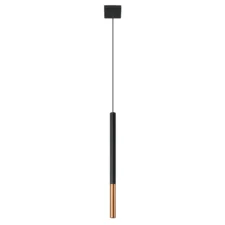 Lampa wisząca MOZAICA 1 czarny/miedź