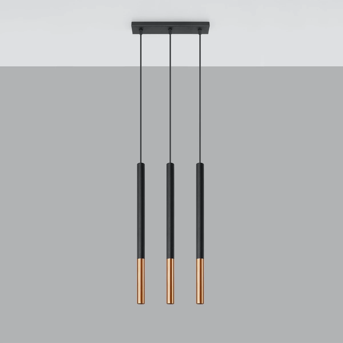 Lampa wisząca MOZAICA 3L czarny/miedź - obrazek 6
