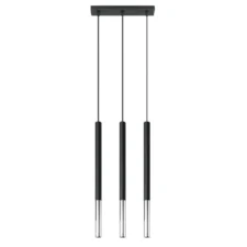 Lampa wisząca MOZAICA 3L czarny/chrom