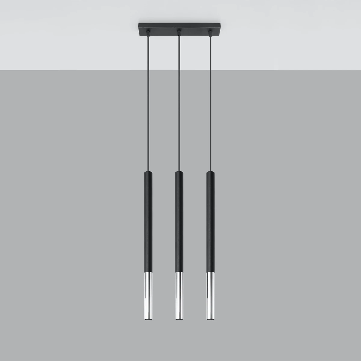 Lampa wisząca MOZAICA 3L czarny/chrom - obrazek 6
