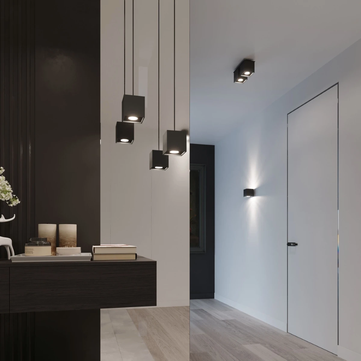 Lampa wisząca QUAD 1 czarny - obrazek 5