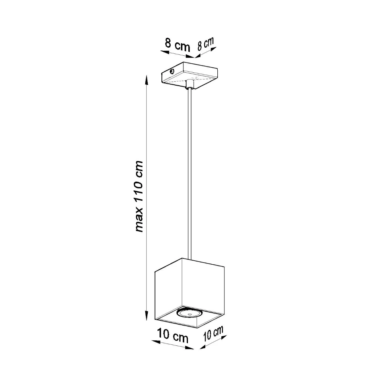 Lampa wisząca QUAD 1 czarny - obrazek 9