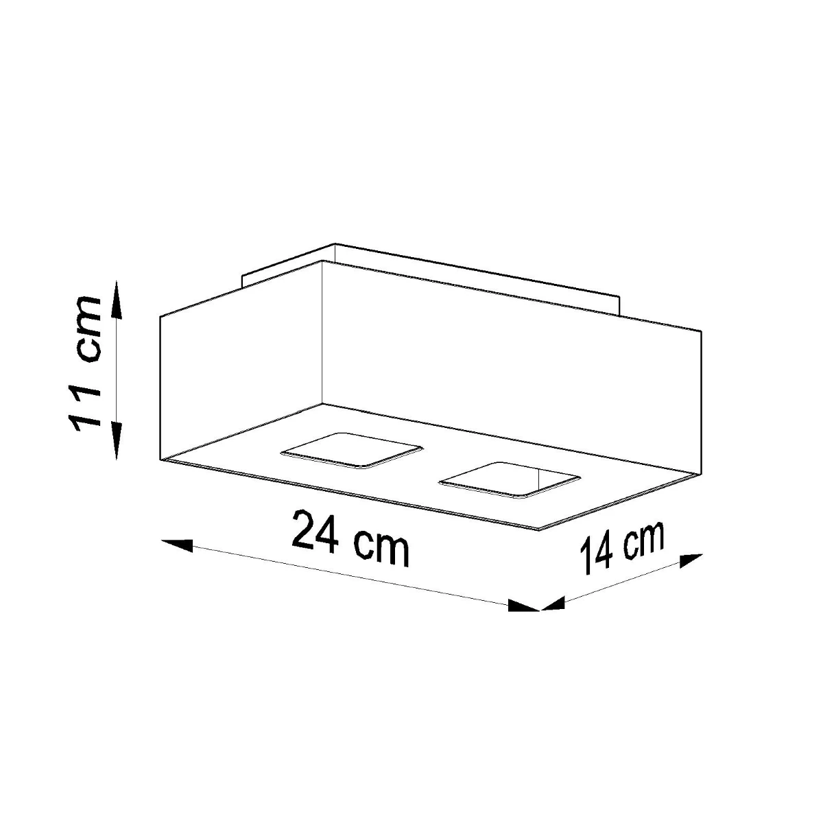 Plafon MONO 2 biały - obrazek 8