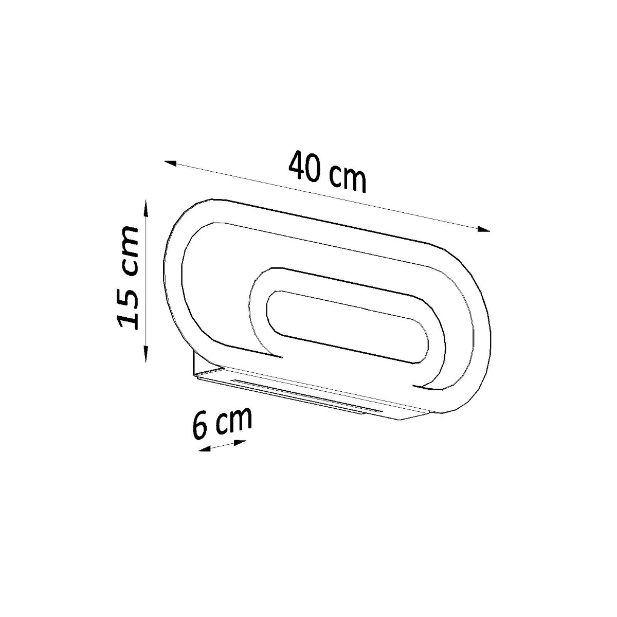 Kinkiet SACCON biały - obrazek 8