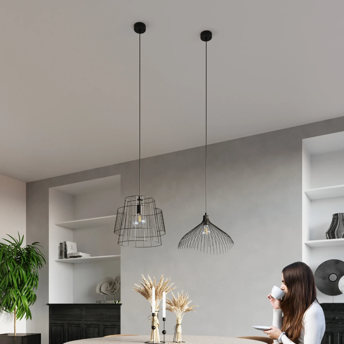 Lampa wisząca GATE czarny - obrazek 4