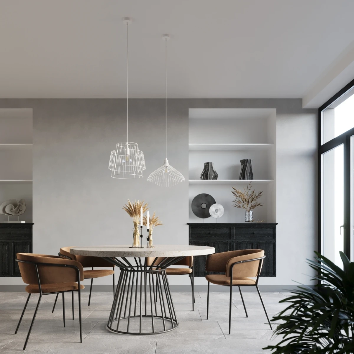 Lampa wisząca UMB biały - obrazek 3