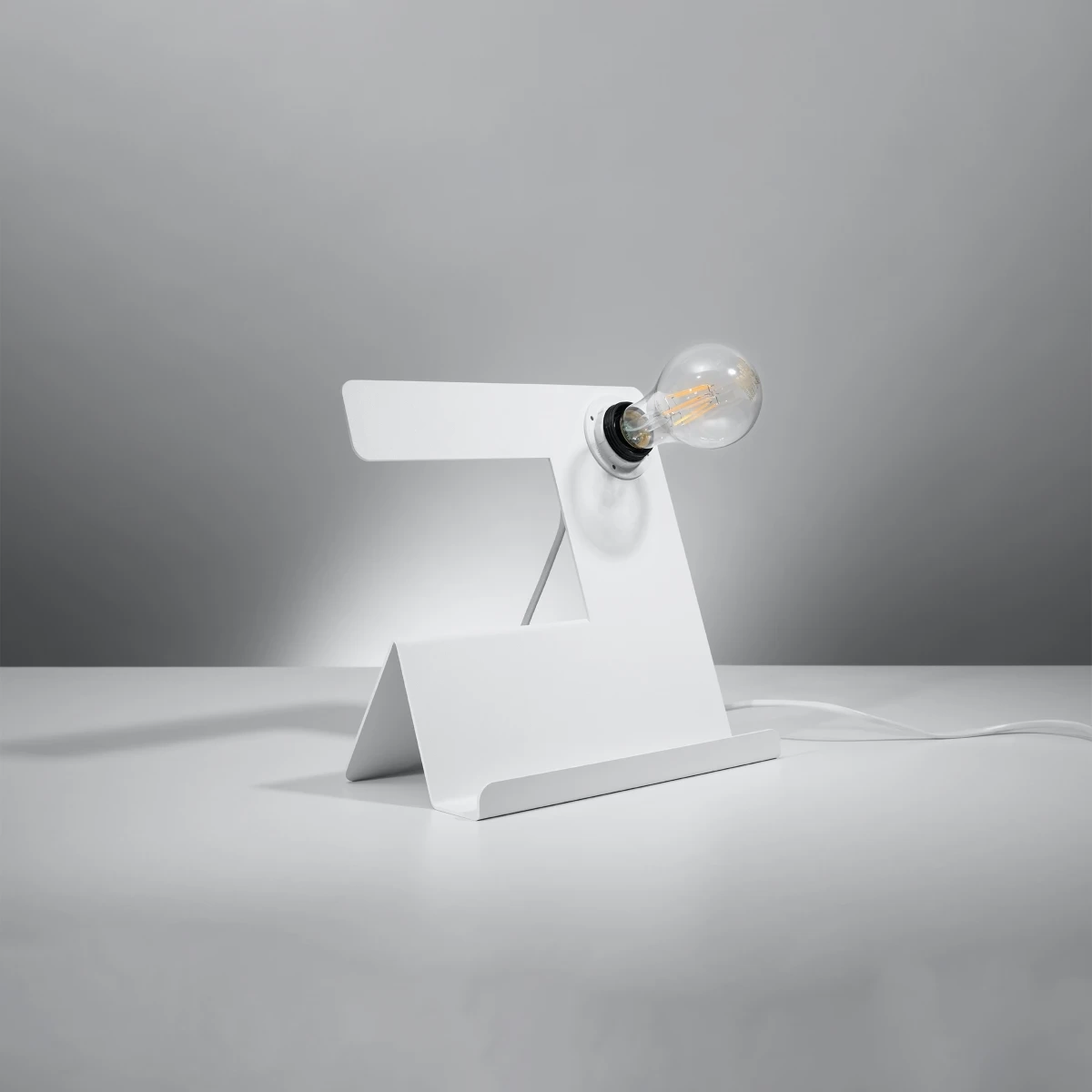 Lampa biurkowa INCLINE biała - obrazek 6
