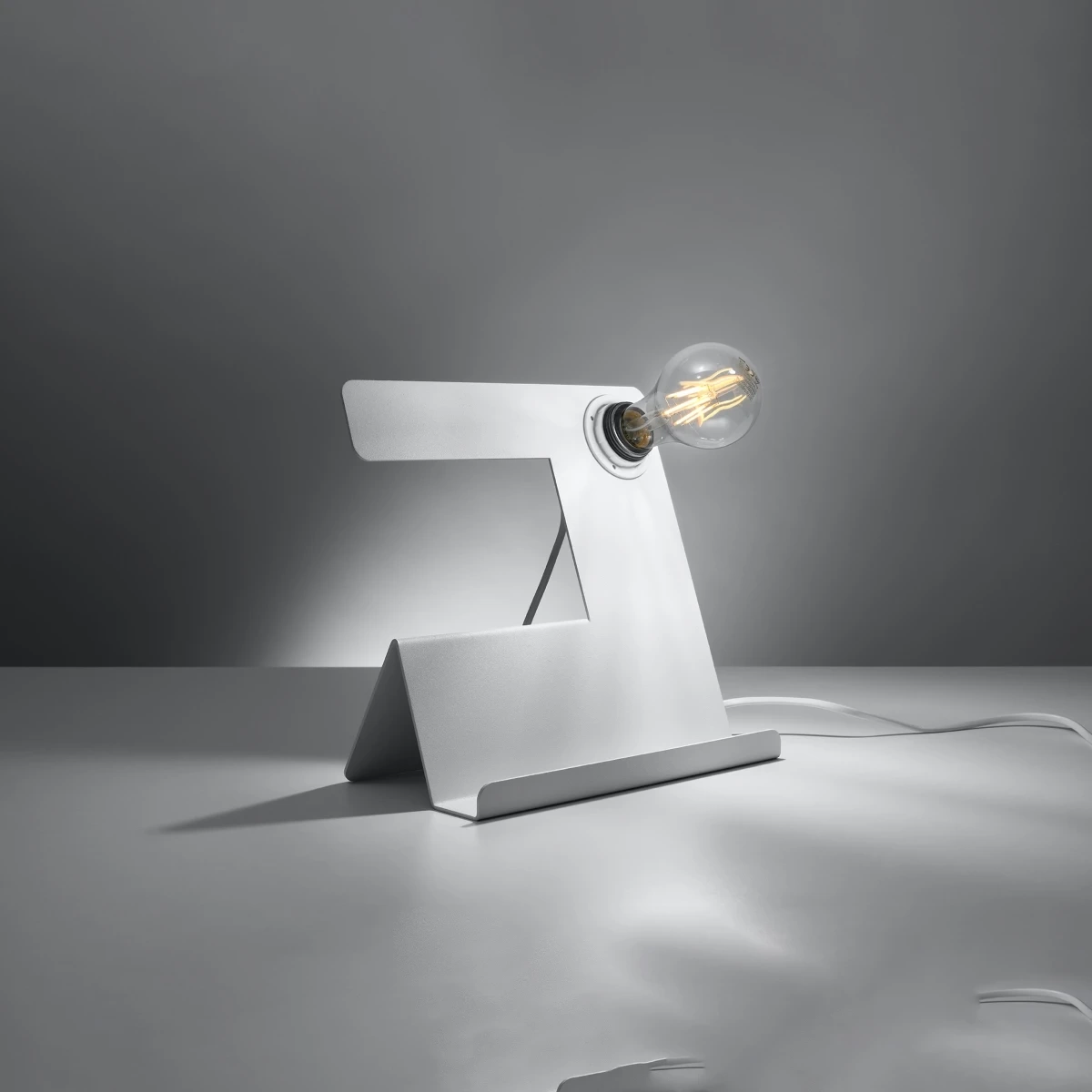 Lampa biurkowa INCLINE biała - obrazek 7