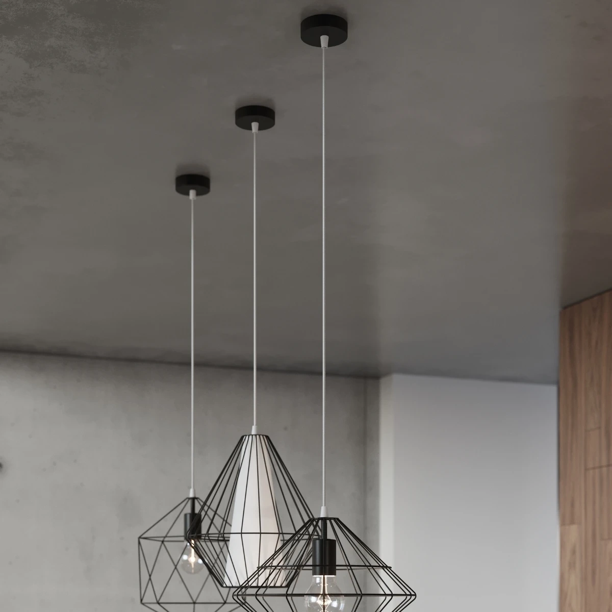 Lampa wisząca UMBERTO czarna - obrazek 5
