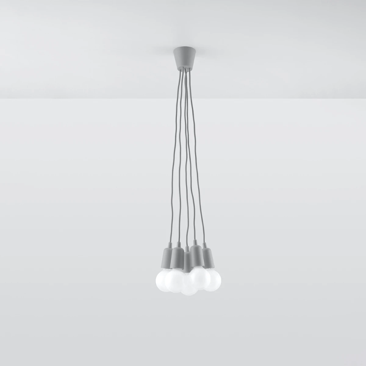 Lampa wisząca DIEGO 5 szara - obrazek 6