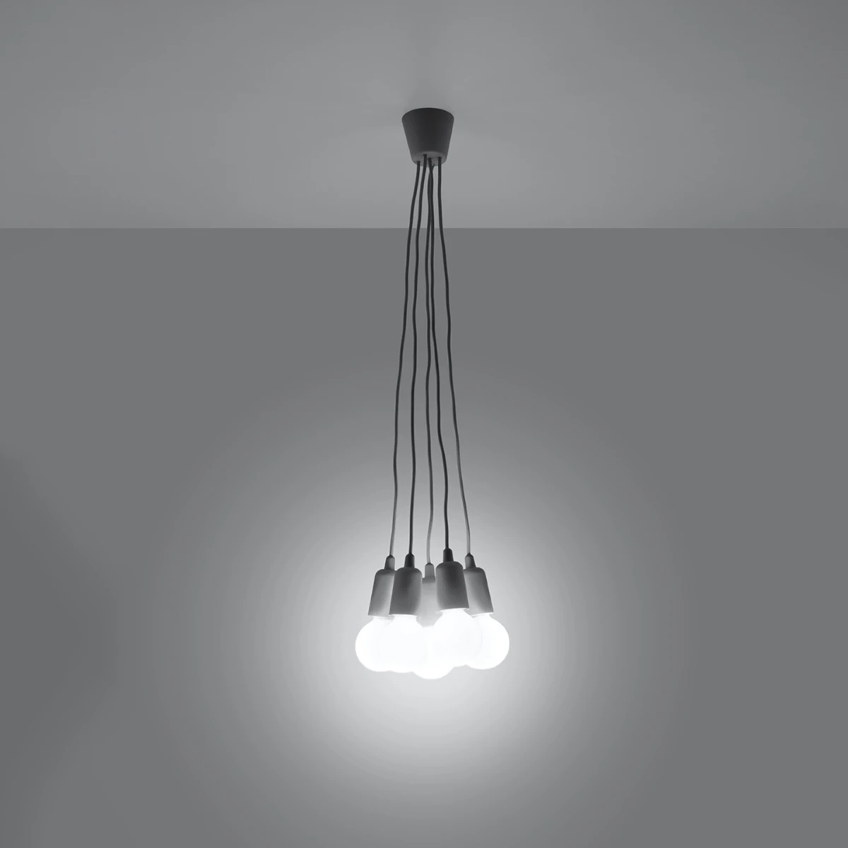 Lampa wisząca DIEGO 5 szara - obrazek 7