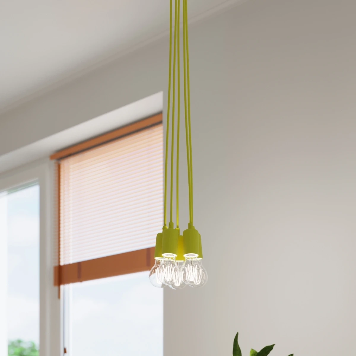 Lampa wisząca DIEGO 5 żółta - obrazek 5