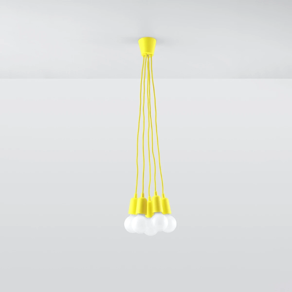 Lampa wisząca DIEGO 5 żółta - obrazek 6