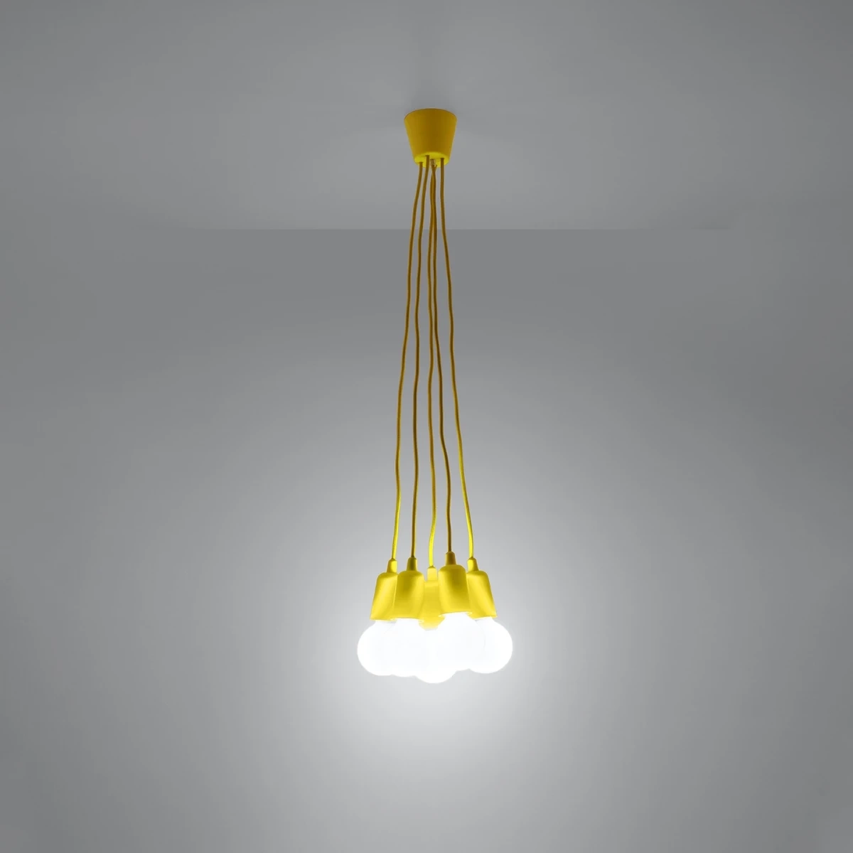 Lampa wisząca DIEGO 5 żółta - obrazek 7