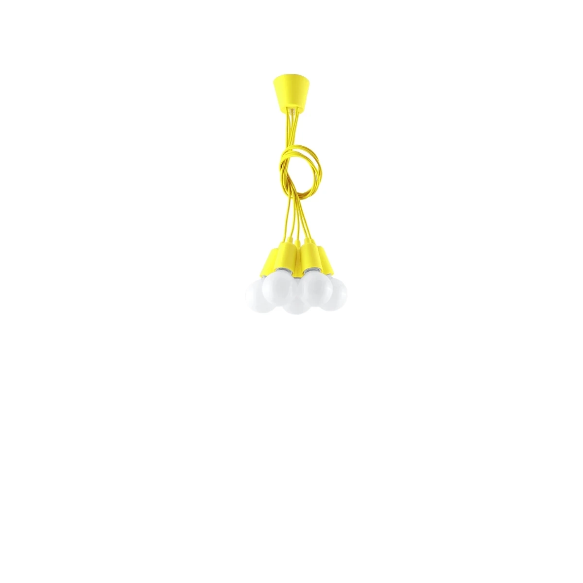 Lampa wisząca DIEGO 5 żółta - obrazek 8