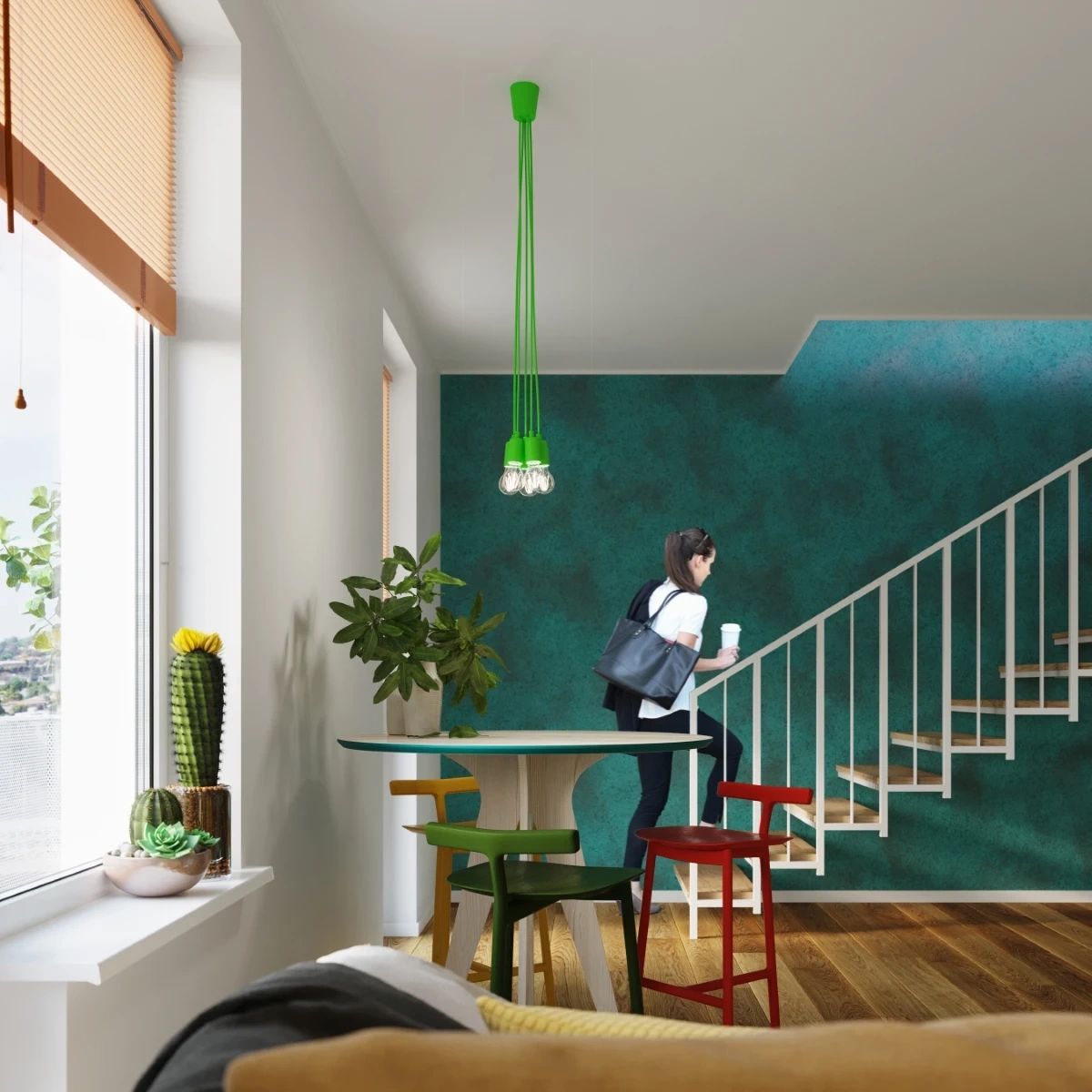 Lampa wisząca DIEGO 5 zielony - obrazek 3