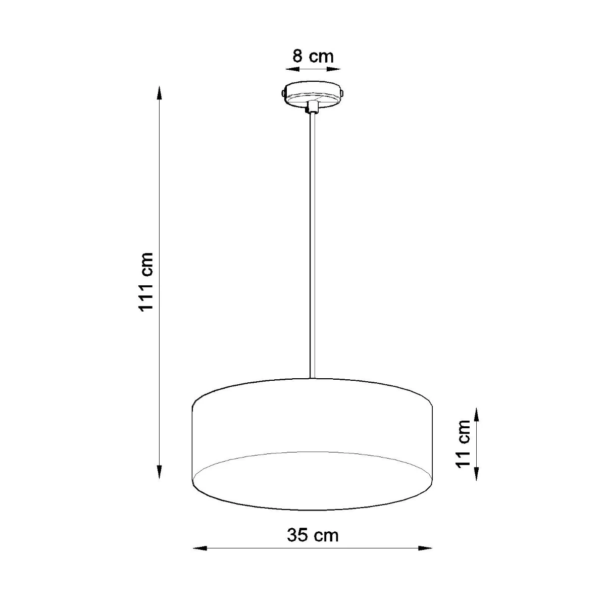 Lampa wisząca ARENA 35 biała - obrazek 8
