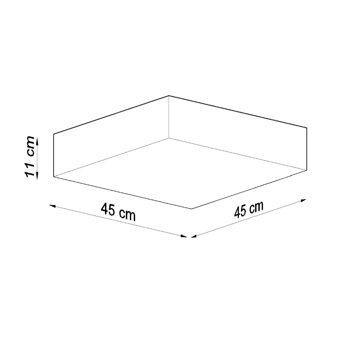 Plafon HORUS 45 czarny - obrazek 8