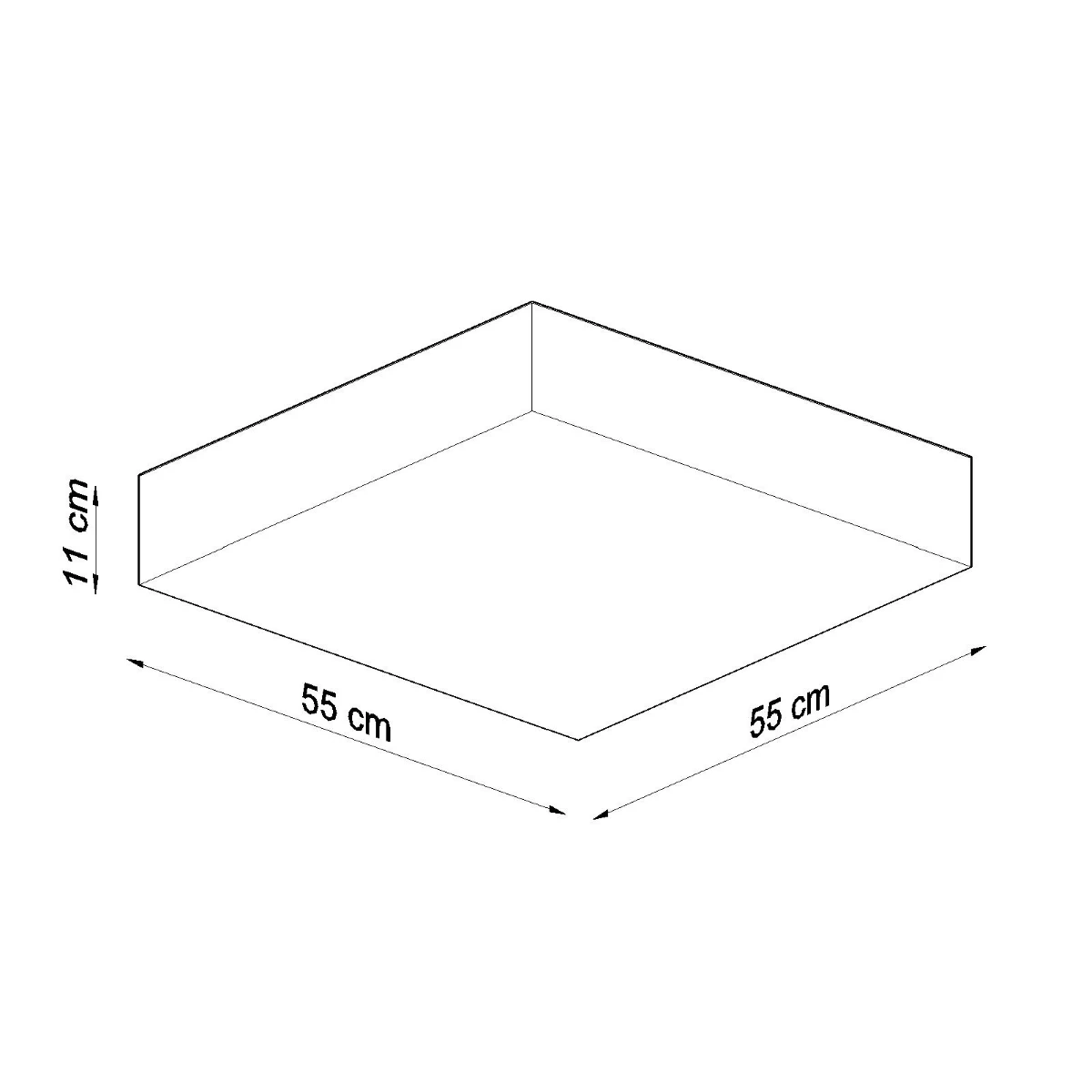 Plafon HORUS 55 czarny - obrazek 8