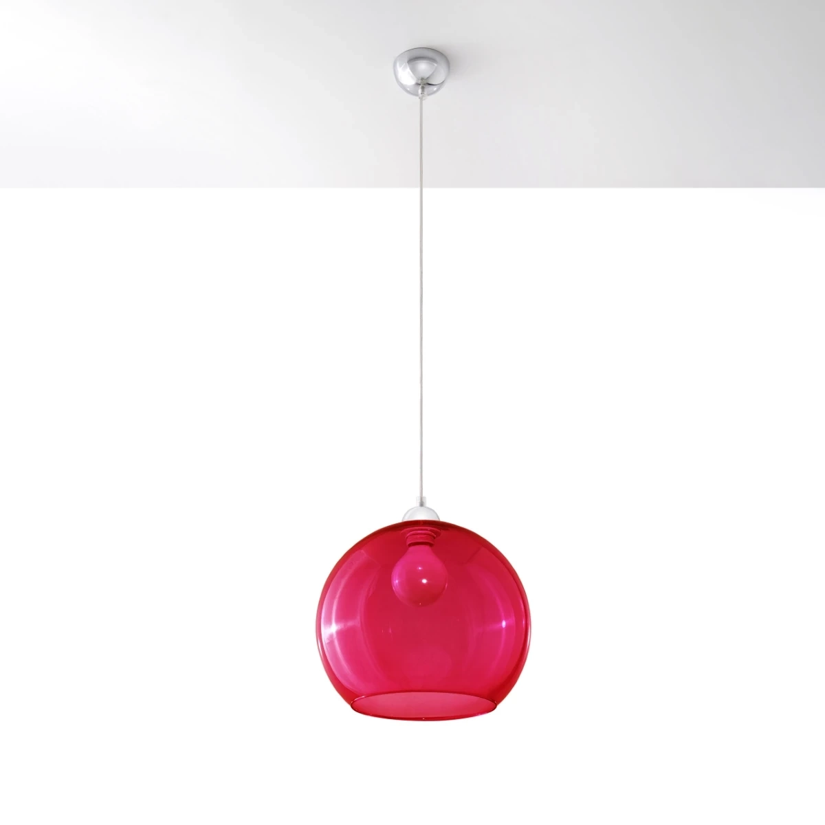 Lampa wisząca BALL czerwona - obrazek 6