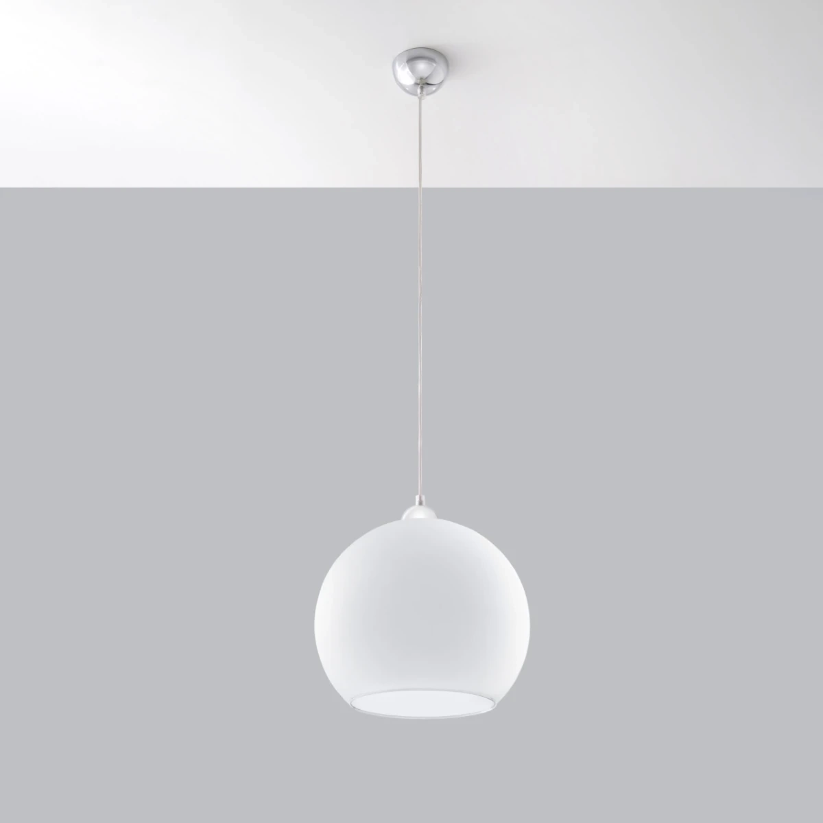 Lampa wisząca BALL biała - obrazek 6