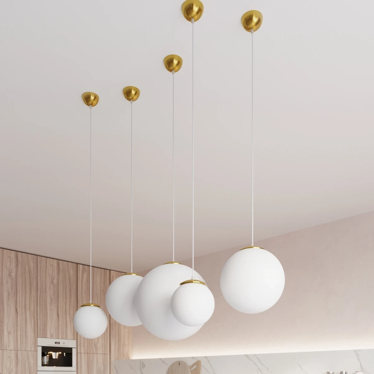 Lampa wisząca UGO 20 złota - obrazek 3